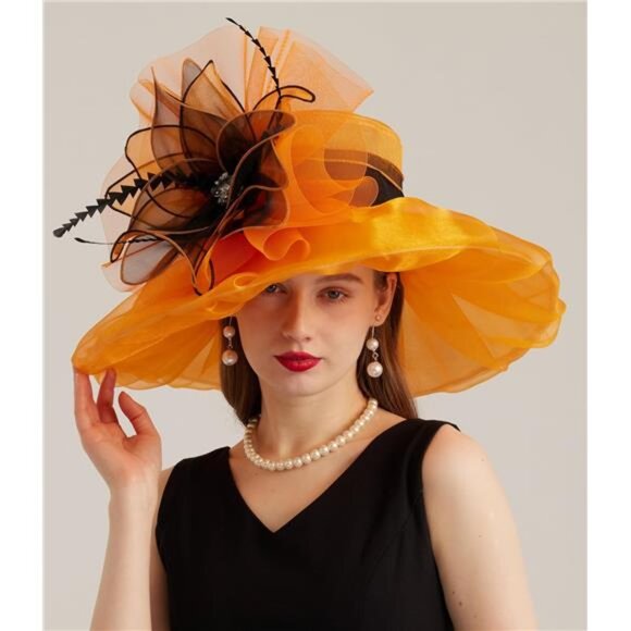 Women\'s Kentucky Hat Wide Brim Orange5 main image 3